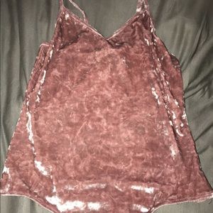 Pink velvet body suit